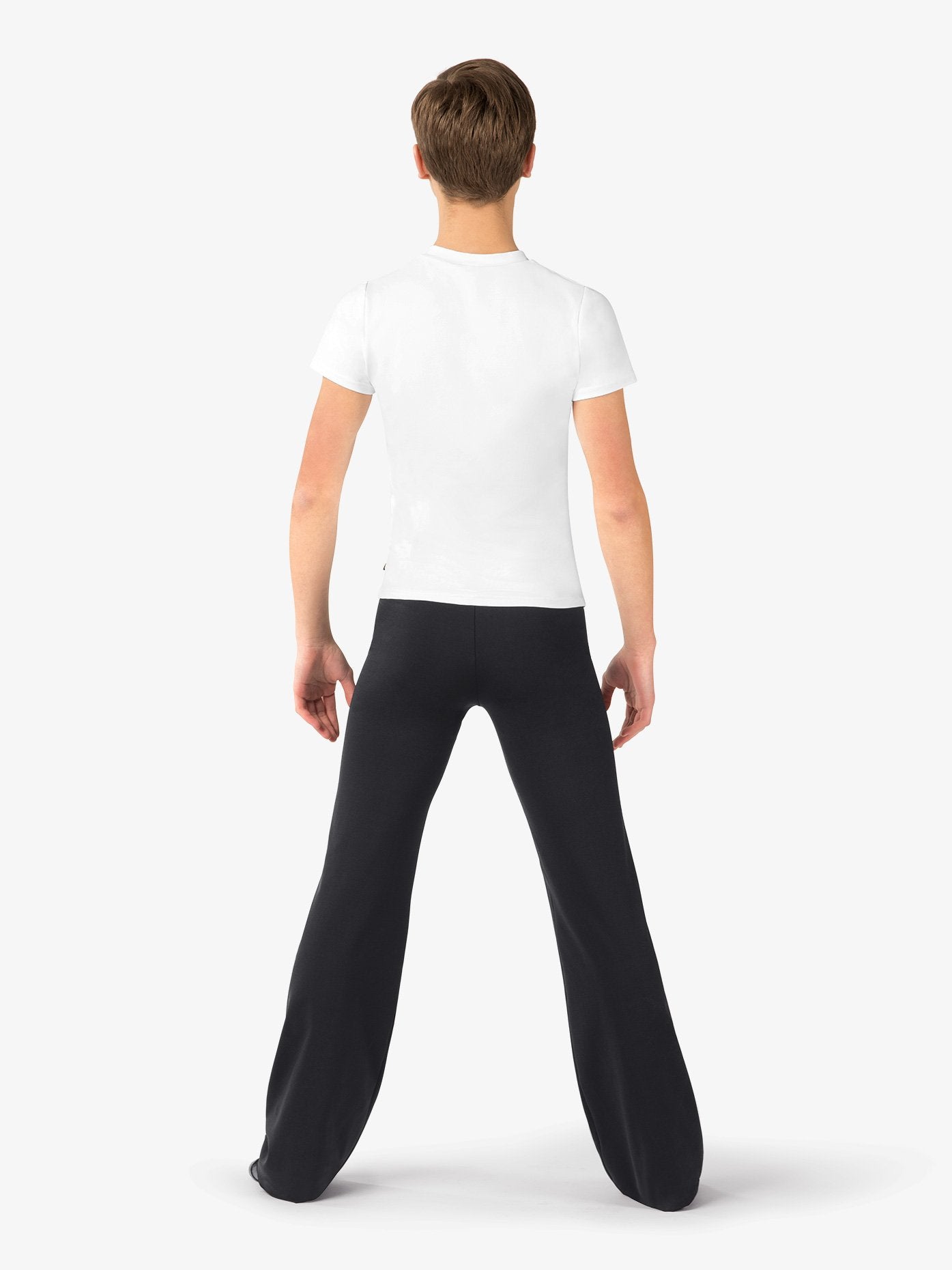 Mens 'Pasha' V-Neck White Dance T-Shirt